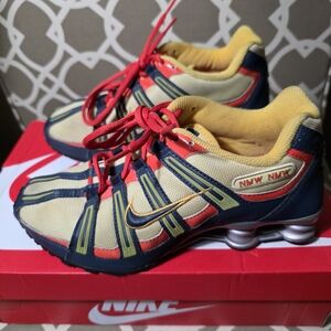 Womens Size 8 Sneakers - Red, Yellow, and Blue